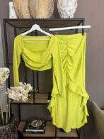 Lime Groene Set - Rok & Top, Kleding | Dames, Ophalen of Verzenden, Zo goed als nieuw, Knielengte, Maat 36 (S)