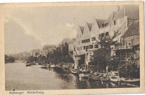 Middelburg. Balkengat, Verzamelen, Ansichtkaarten | Nederland, Gelopen, Zeeland, 1940 tot 1960, Ophalen of Verzenden