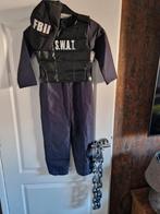 Carnavalspak met pet en assesoires s.w.a.t. maat 140/152 FBI, Ophalen of Verzenden, 134 t/m 140, Jongen of Meisje