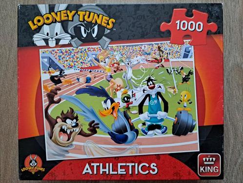 Looney Tunes puzzel van 1000 stukjes - compleet - King, Hobby en Vrije tijd, Denksport en Puzzels, Zo goed als nieuw, Legpuzzel