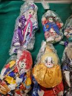 clowntjes met poseleinen hoofd, Verzamelen, Beelden en Beeldjes, Ophalen of Verzenden