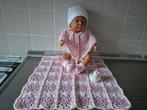 GEHAAKTE POPPENDEKEN MET GEHAAKTE POPPEN PONCHO NIEUW, Ophalen, Nieuw, Babypop