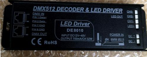DMX512 led driver 3 kanaals, Muziek en Instrumenten, Licht en Laser, Zo goed als nieuw, Licht, Ophalen of Verzenden