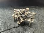 Zilveren miniatuur stelletje op bank, Ophalen of Verzenden, Zilver