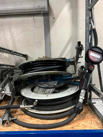Olieslanghaspel met meter beschikbaar voor biedingen