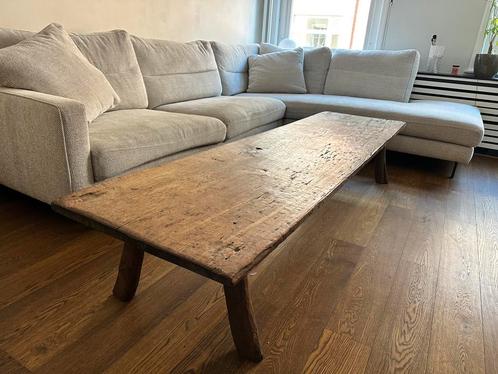 Unieke robuuste salontafel – 225 x 65 x 41 cm, Huis en Inrichting, Tafels | Salontafels, Gebruikt, Minder dan 50 cm, 50 tot 100 cm