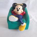 Mickey Mouse op fauteuil groen spaarpot Remus vintage, Verzamelen, Disney, Ophalen of Verzenden, Mickey Mouse, Zo goed als nieuw