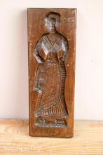 Antieke  koekplank met dame, Ophalen of Verzenden