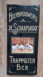 La Trappe trappist Schaapskooi bier emaille bord ZELDZAAM, Verzamelen, Biermerken, Ophalen of Verzenden, Zo goed als nieuw, Reclamebord, Plaat of Schild