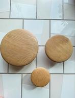 Leuke eiken houten dots wandhaken (Muuto) in allerlei maten, Huis en Inrichting, Wandkapstok, Ophalen of Verzenden, Zo goed als nieuw