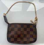 Louis Vuitton Mini Pochette Damier Ebene, Ophalen, Zo goed als nieuw, Bruin, Avondtasje
