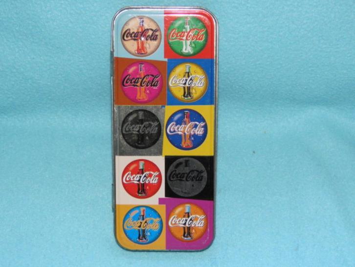 Vintage blikje Coca Cola voor bijv. pennen, Verzamelen, Blikken, Gebruikt, Overige, Ophalen of Verzenden