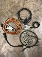 Partij dikke laskabels en klemmen, Doe-het-zelf en Verbouw, Gereedschap | Lasapparaten, Ophalen of Verzenden, Gebruikt, 250 ampère of meer