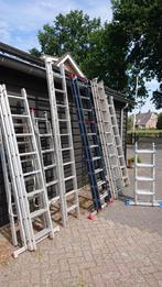 Diverse (uitschuif)ladders, Doe-het-zelf en Verbouw, Ladders en Trappen, Ophalen, Gebruikt, Ladder, Opvouwbaar of Inschuifbaar