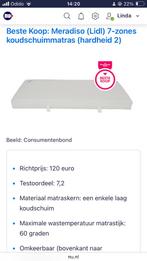 Meridiso 7zones koudschuim Matras 160x200, Ophalen, Zo goed als nieuw, Matras, 200 cm