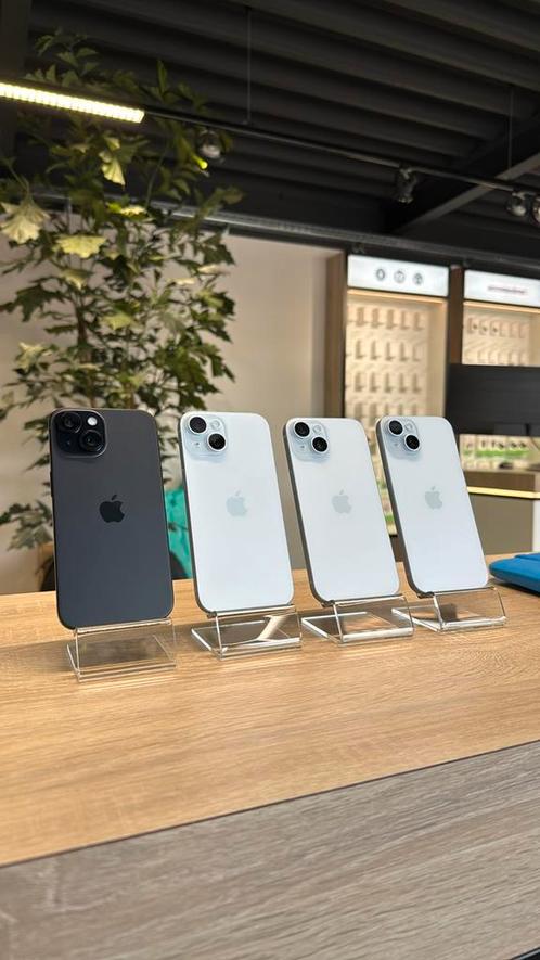  iPhone 15 128GB Batterij 100% incl. 2 jaar garantie, Telecommunicatie, Mobiele telefoons | Apple iPhone, Refurbished, 128 GB