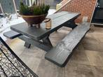 Douglas tuintafel / picknickbank 250 cm grijs beits, Tuin en Terras, Ophalen, Zo goed als nieuw, Rechthoekig, Hout
