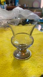 Whiskyglas zilveren voet, antiek, Verzamelen, Glas en Borrelglaasjes, Ophalen of Verzenden, Zo goed als nieuw, Overige typen