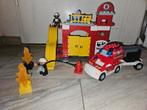 LEGO DUPLO 6168 Brandweerkazerne met Brandweerauto, Ophalen of Verzenden, Gebruikt