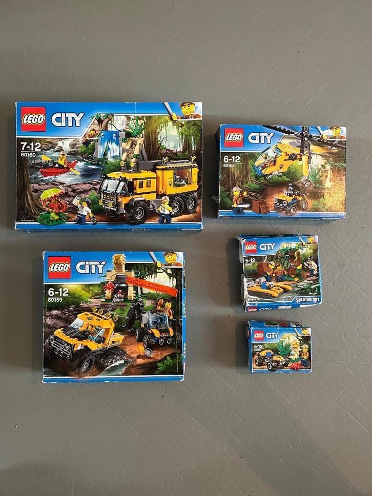 Lego Jungle set 60156/57/58/59/60, Kinderen en Baby's, Speelgoed | Duplo en Lego, Zo goed als nieuw, Lego, Complete set, Ophalen of Verzenden
