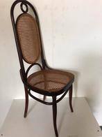 Vintage stoel Thonet met hoge webbing rug en zitting, Ophalen