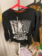 Zwart Primark shirt met Statue of Liberty - Maat 128, Ophalen of Verzenden, Zo goed als nieuw, Jongen of Meisje, Overige typen