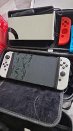 Nintendo Switch Oled, Ophalen of Verzenden, Zo goed als nieuw, Met 2 controllers, Switch OLED