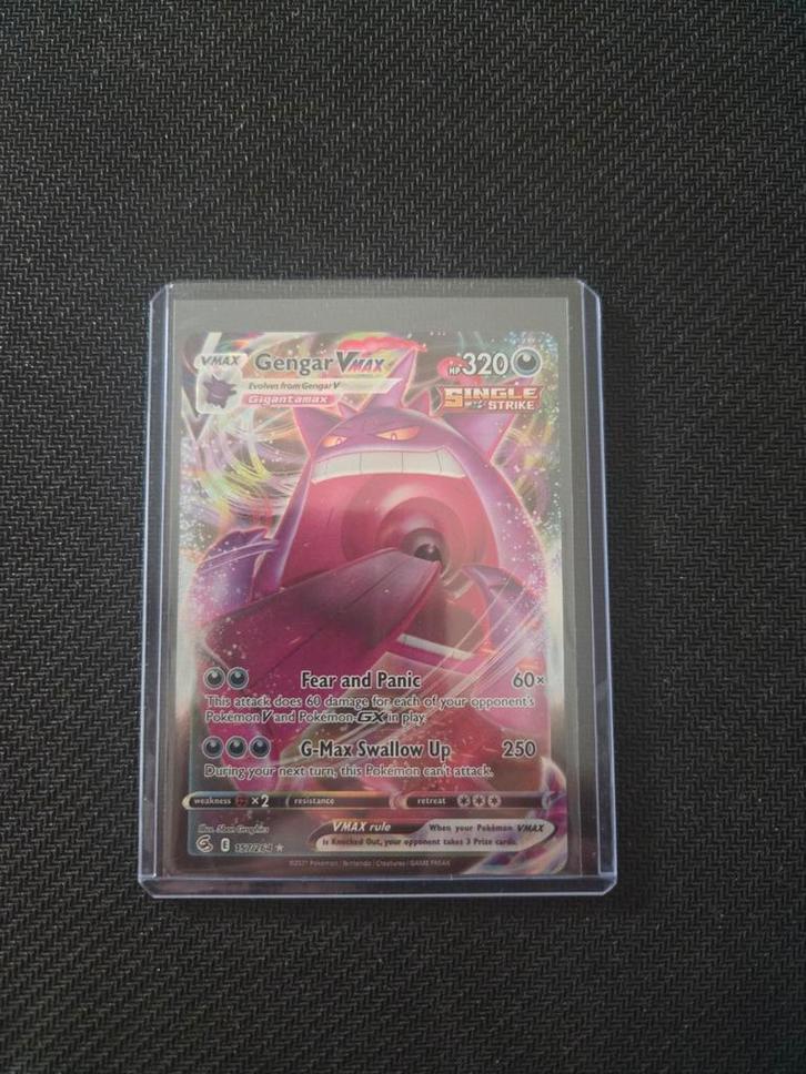 Gengar Vmax 157/264 Fusion Strike, Hobby en Vrije tijd, Verzamelkaartspellen | Pokémon, Nieuw, Losse kaart, Ophalen of Verzenden