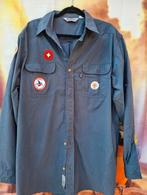 Blauwe scout blouse  XL, Verzamelen, Scouting, Gebruikt, Ophalen of Verzenden, Kleding