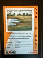 Landschapsschilderij C.M. Leushuis - 40x50 cm, Ophalen of Verzenden