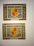 Duits Notgeld Ahaus Noodgeld, Ophalen of Verzenden, Duitsland