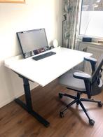 Gispen bureau 120 x 80, Huis en Inrichting, Bureaus, Ophalen, In hoogte verstelbaar, Zo goed als nieuw, Bureau