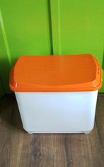 💐CURVER WASMAND JAREN 70 WIT - ORANJE, Verzamelen, Retro, Ophalen of Verzenden, Huis en Inrichting