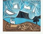 Picasso Bacchanal with Pair of Lovers Linocut Genummerd, Antiek en Kunst, Kunst | Litho's en Zeefdrukken, Ophalen of Verzenden