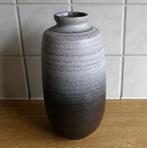Strehla 1470 vintage vaas West-Germany grijs bruin, Huis en Inrichting, Gebruikt, Overige kleuren, Aardewerk of Porselein, Ophalen of Verzenden