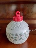 Aardewerk snoep koekjespot vorm kerstbal *eureka*, Diversen, Kerst, Ophalen of Verzenden, Zo goed als nieuw