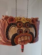 Houten drakenbel Bali, houten windvanger, houten gong, Antiek en Kunst, Ophalen of Verzenden