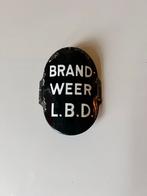 Emaille Brandweer Luchtbeschermingsdienst Bordje WOII, Ophalen of Verzenden, Overige soorten, Nederland, Embleem of Badge