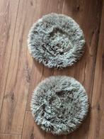 2 ronde bont kleedjes nieuw, Huis en Inrichting, Stoffering | Tapijten en Kleden, Ophalen of Verzenden, Rond