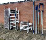 steiger--compleet veilig steiger met sabilisatoren--, Doe-het-zelf en Verbouw, Steigers, Verzenden, Zo goed als nieuw, Rolsteiger of Kamersteiger