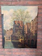 A.J.Fels schilderij (08-10-1908)Stadsgezicht, Antiek en Kunst, Ophalen