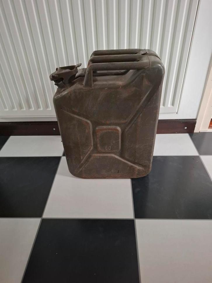 Vintage Jerrycan - Militair Brandstof Blik, Auto diversen, Overige Auto diversen, Ophalen
