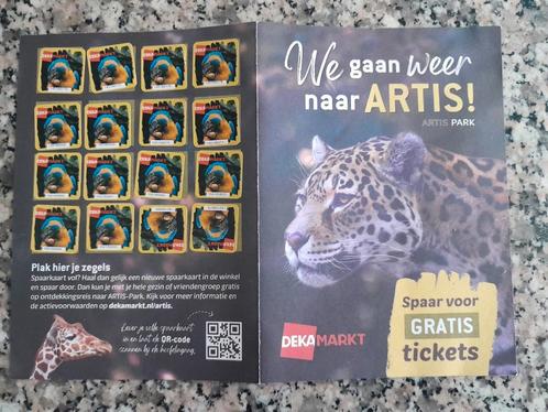Gratis entree Artis, Dekamarkt actie, Hobby en Vrije tijd, Spaarzegeltjes, Ophalen of Verzenden