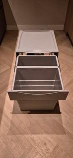Hailo inbouw prullenbak 30l + 19l, Kunststof, 40 liter of meer, Ophalen of Verzenden, Zo goed als nieuw