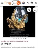 Druppelvaas op houtwortel/boomstronk(decoraties), Overige kleuren, 50 tot 75 cm, Ophalen of Verzenden, Glas