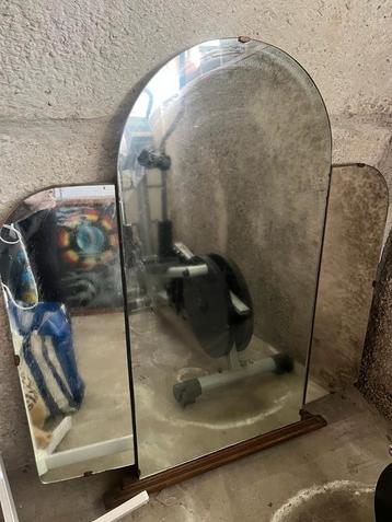 Vintage Art Deco Spiegel met Drie Panelen beschikbaar voor biedingen