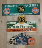 3x rally plaat oldtimer Rallye des Ancêtres jaren 50, Ophalen of Verzenden, Gebruikt, Auto's