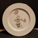 Porcelaine de Limoges grote Anemones schotel gouden randje, Antiek en Kunst, Ophalen of Verzenden
