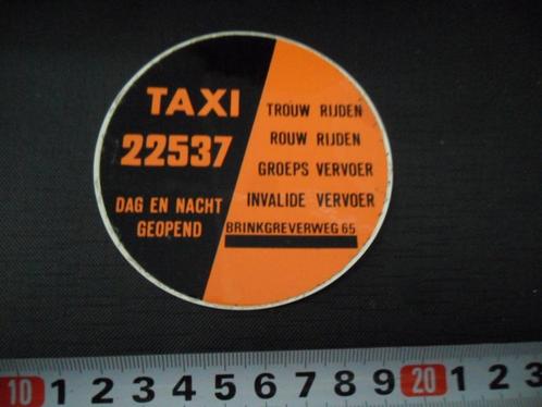 sticker deventer taxi trouw rouw rijden groeps invalide verv, Verzamelen, Stickers, Zo goed als nieuw, Bedrijf of Vereniging, Ophalen