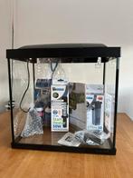 Vissenaquarium zwart 25L + accessoires NIEUW, Dieren en Toebehoren, Vissen | Aquaria en Toebehoren, Nieuw, Overige typen, Ophalen